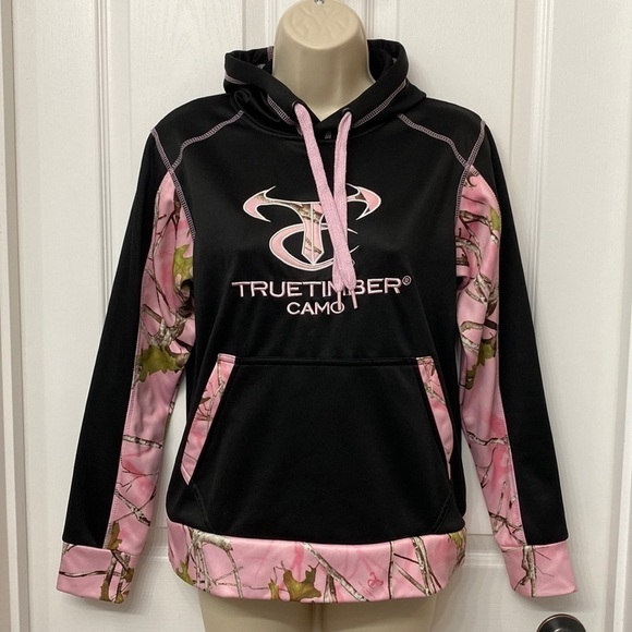 TrueTimber Sweatshirt Hoodie Pink Camo Small - Picture 1 of 8